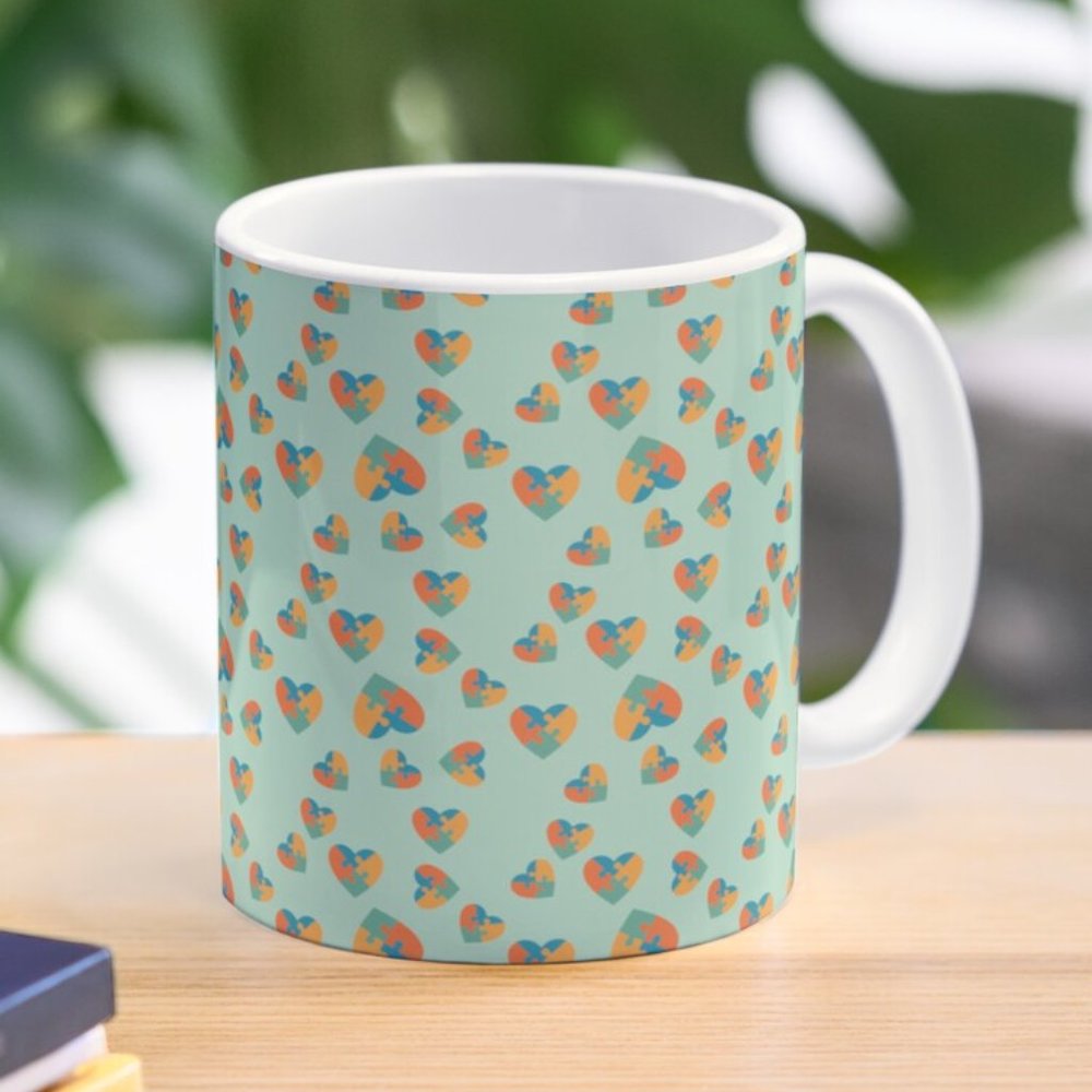 Mug  - green and yellow